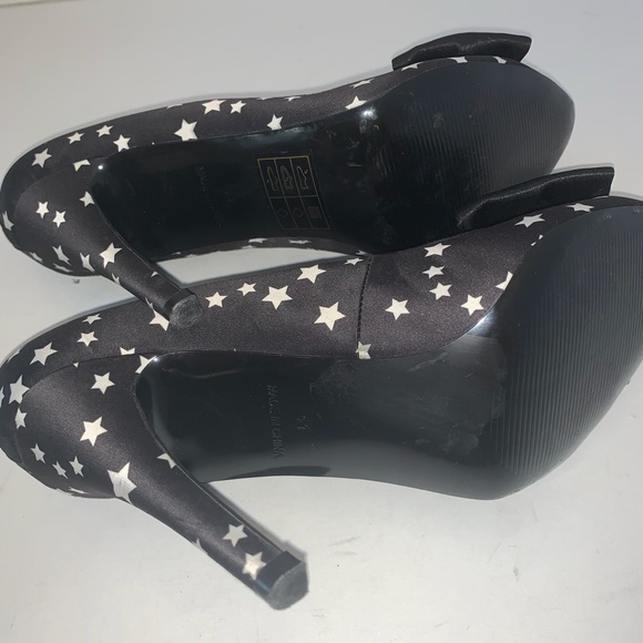 KG by Kurt Geiger Black White Star Bow Heels - Picture 11 of 12